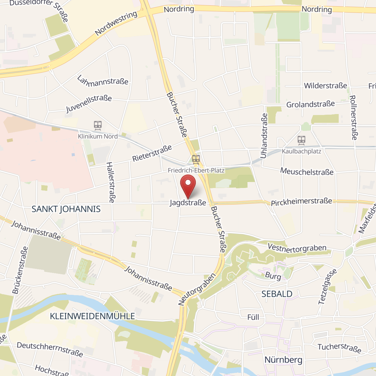 OpenStreetMaps Karte, Standort Praxisgemeinschaft Johannis